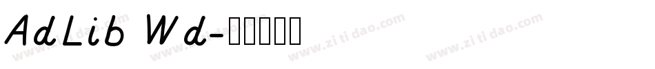 AdLib Wd字体转换